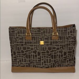 Diane Von Furstenburg monogram satchel bag
